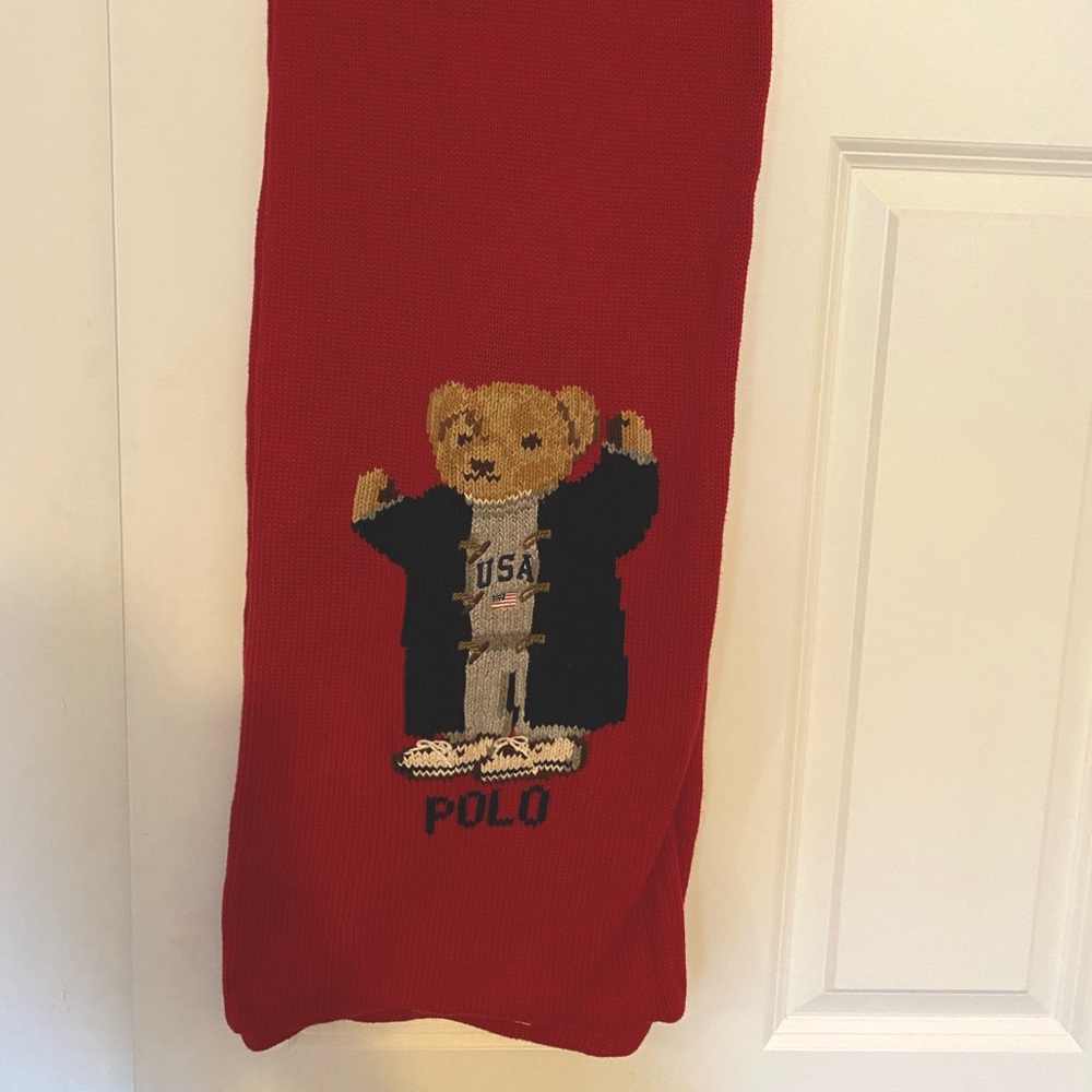Polo Bear Cotton Scarf